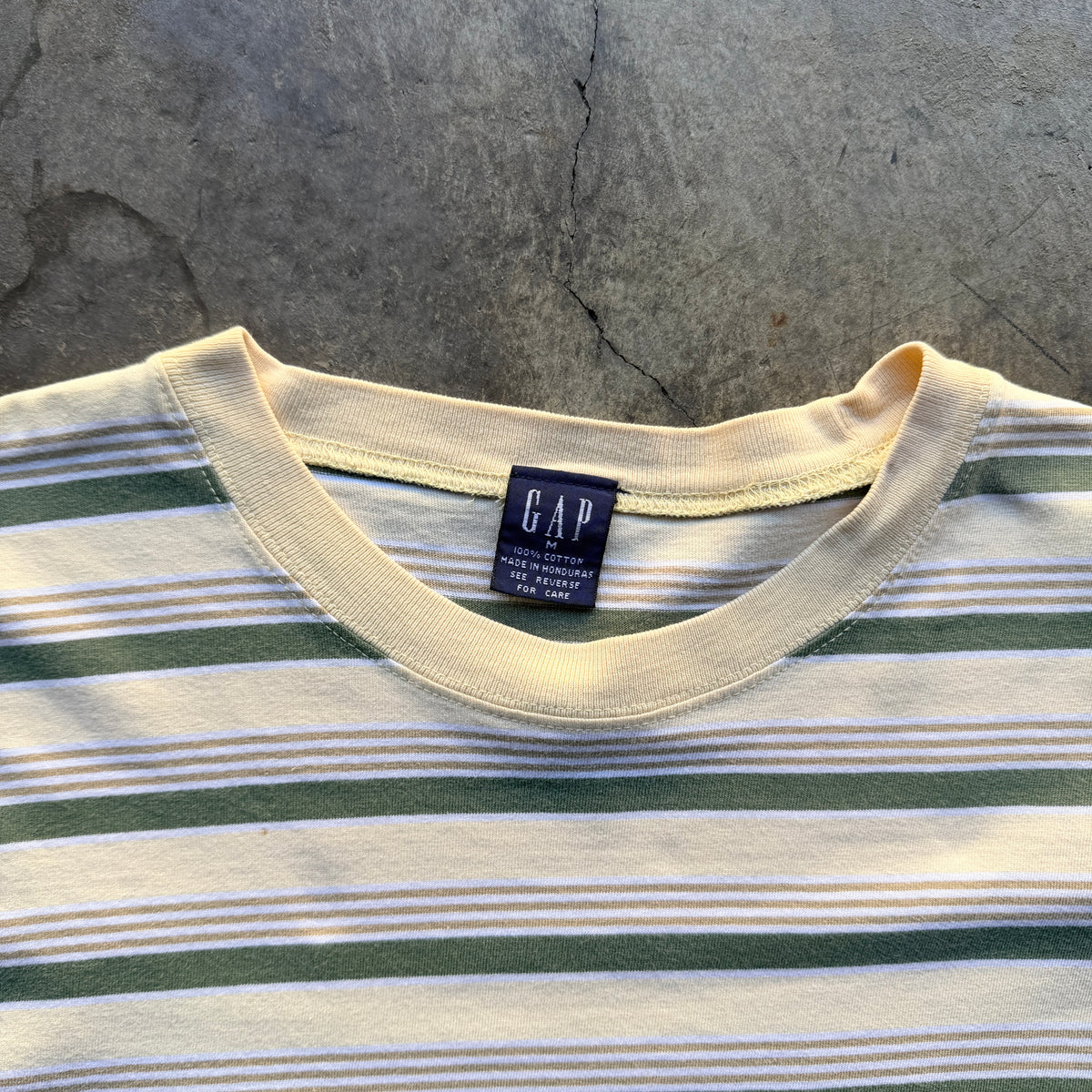 2000s Gap Striped Pocket Tee