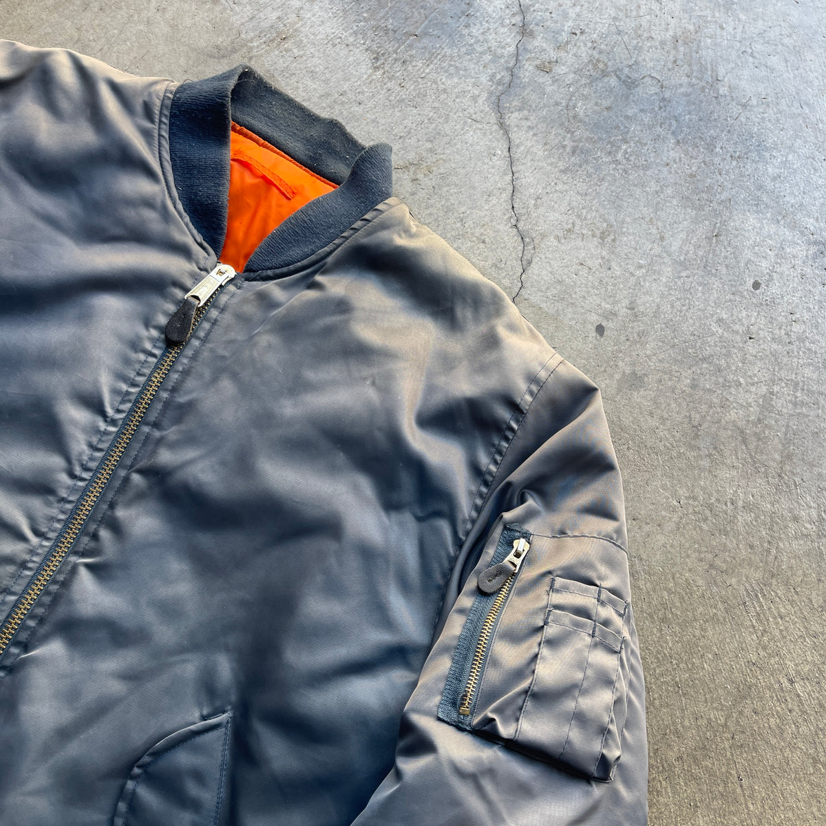 1980s Faded USAF MA-1 Flight Bomber Jacket