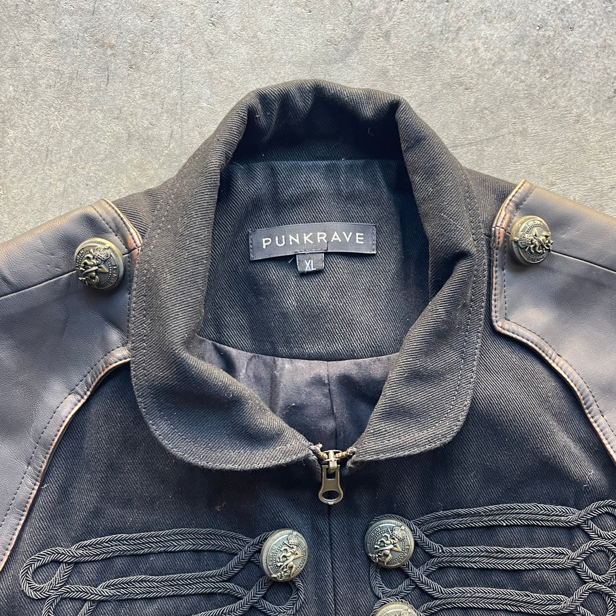 Y2K Punk Rave Napoleon Steampunk Jacket