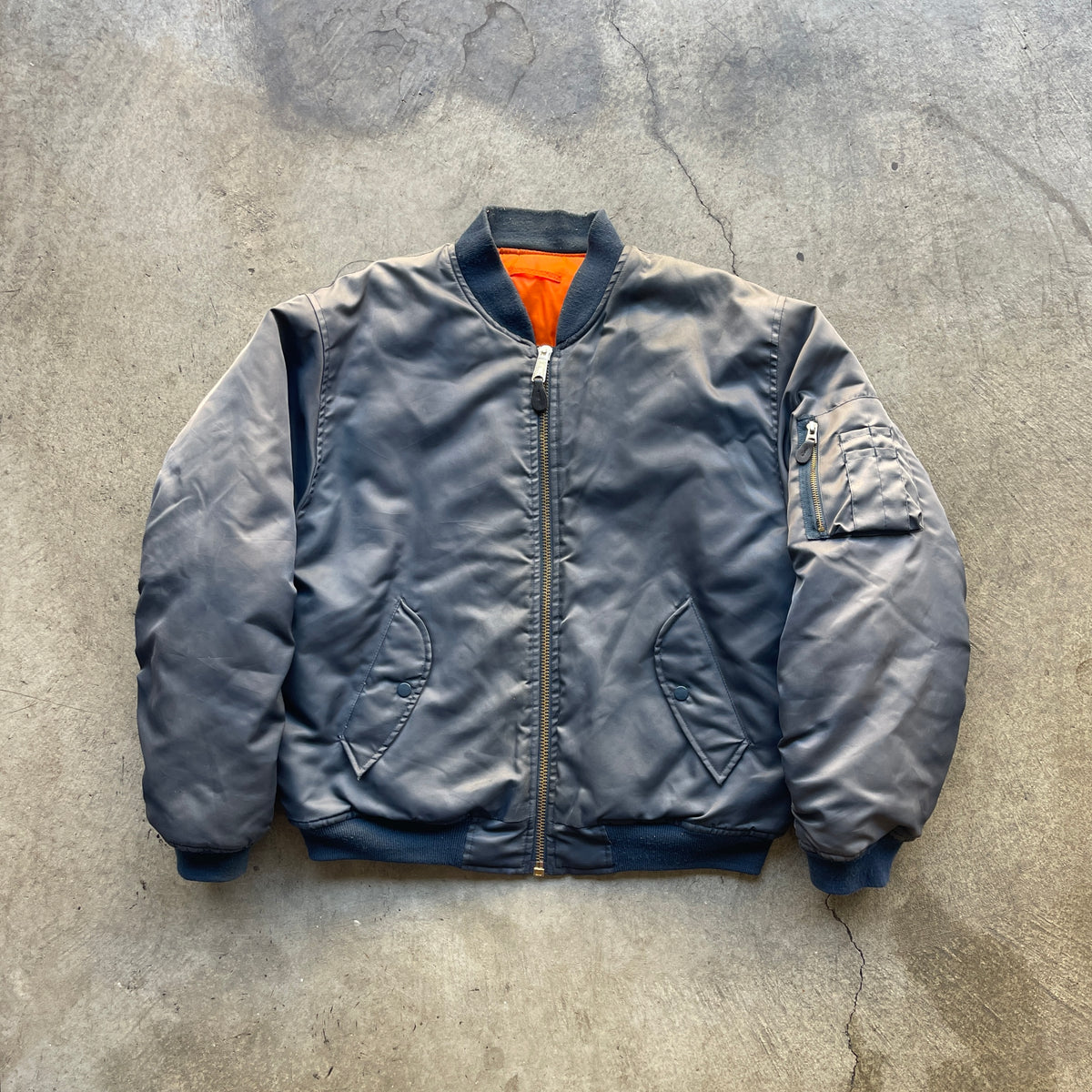 1980s Faded USAF MA-1 Flight Bomber Jacket