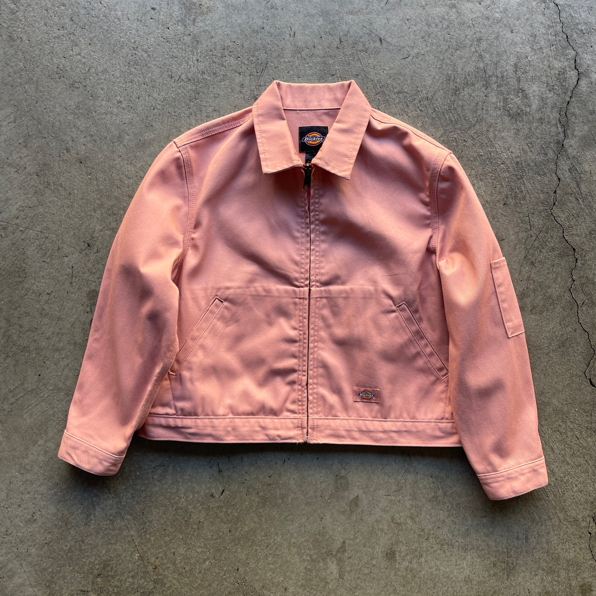 2000s Womens Pink Dickies Work Jacket