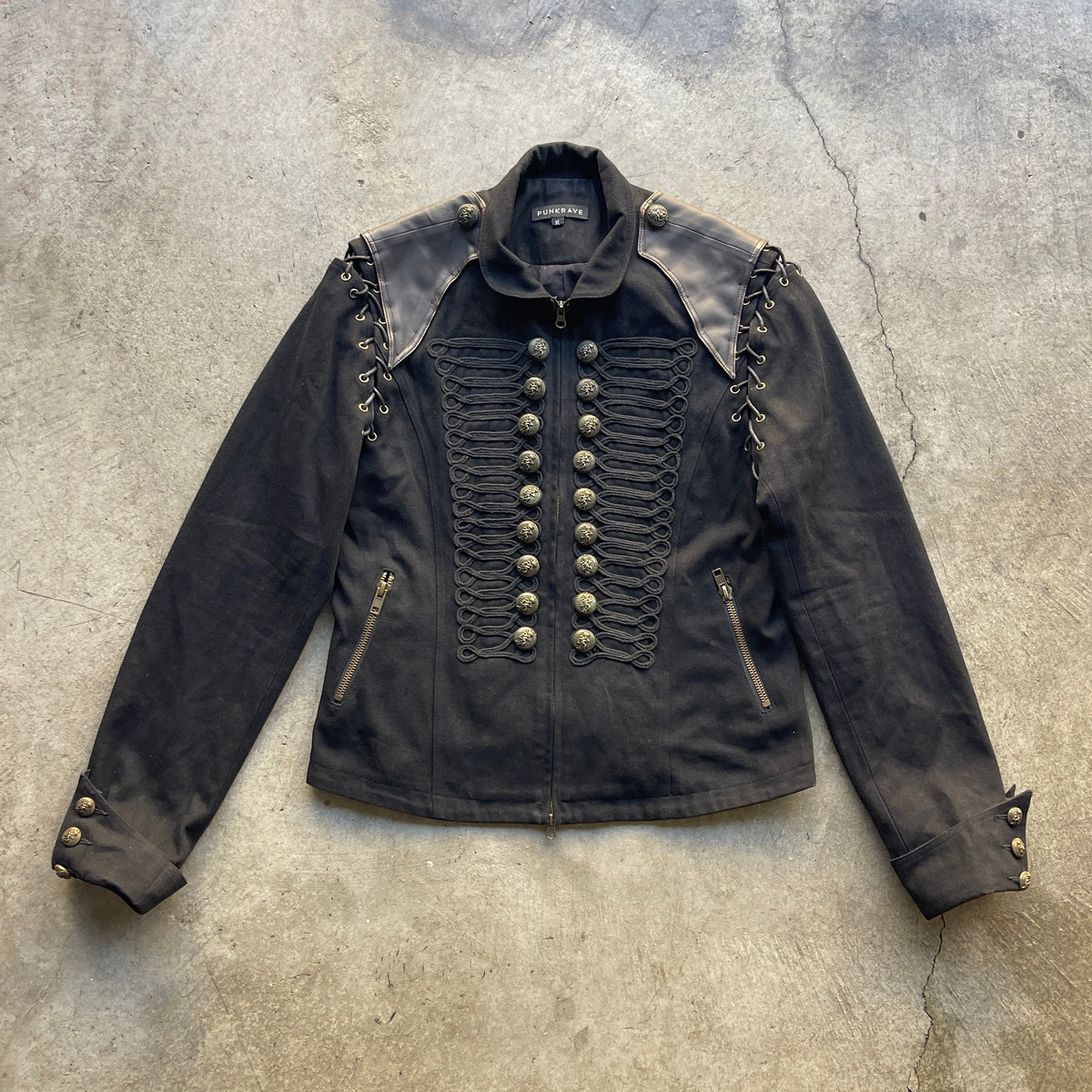 Y2K Punk Rave Napoleon Steampunk Jacket