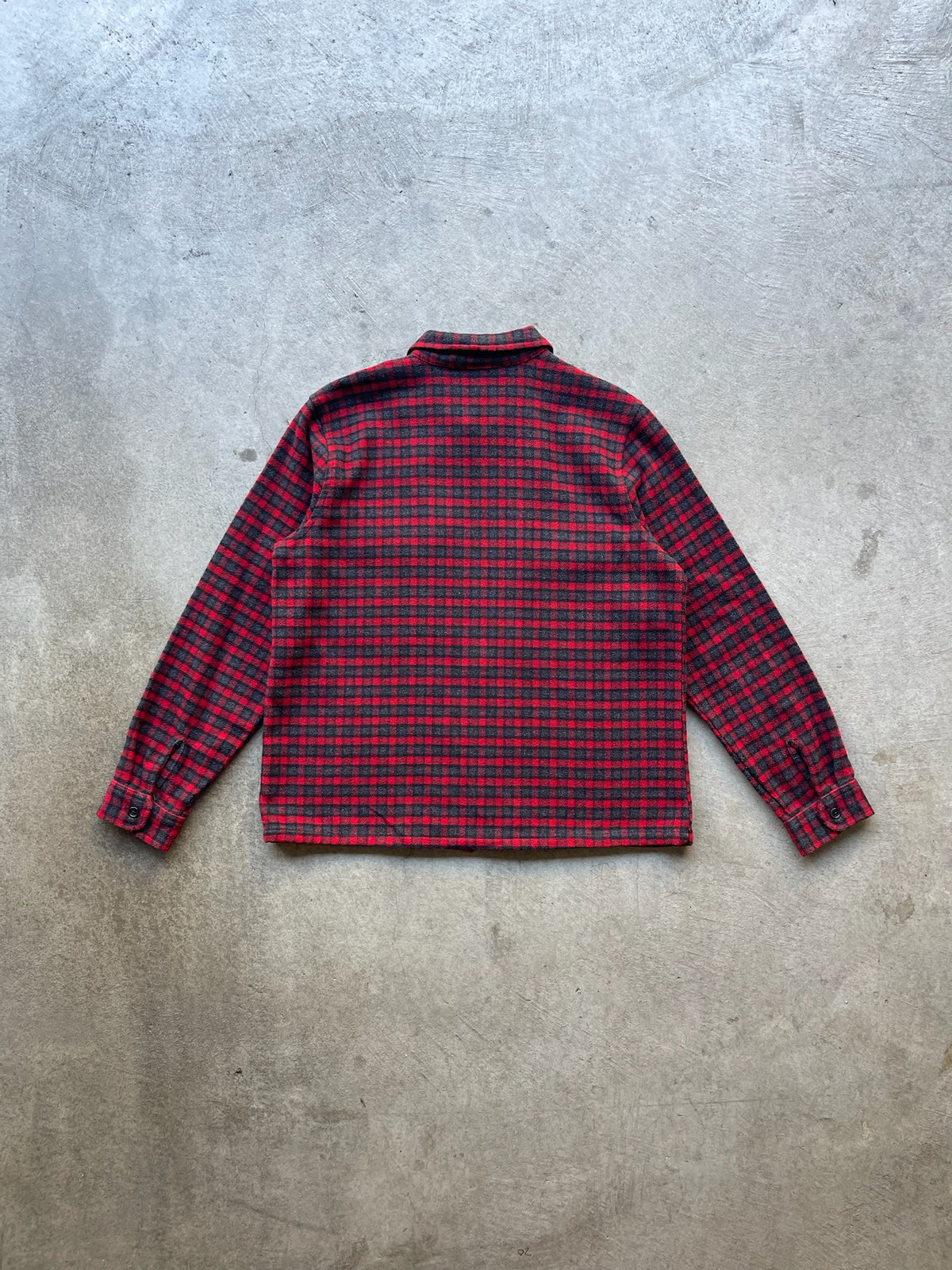 1990s Old Navy Mini Buffalo Plaid Full Zip Flannel