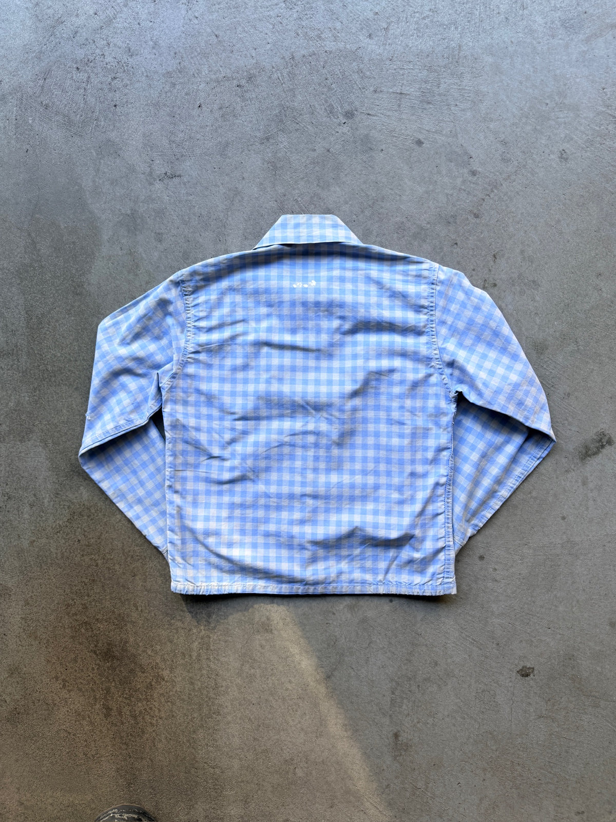 2000s Gingham Flannel Full Zip Jacket