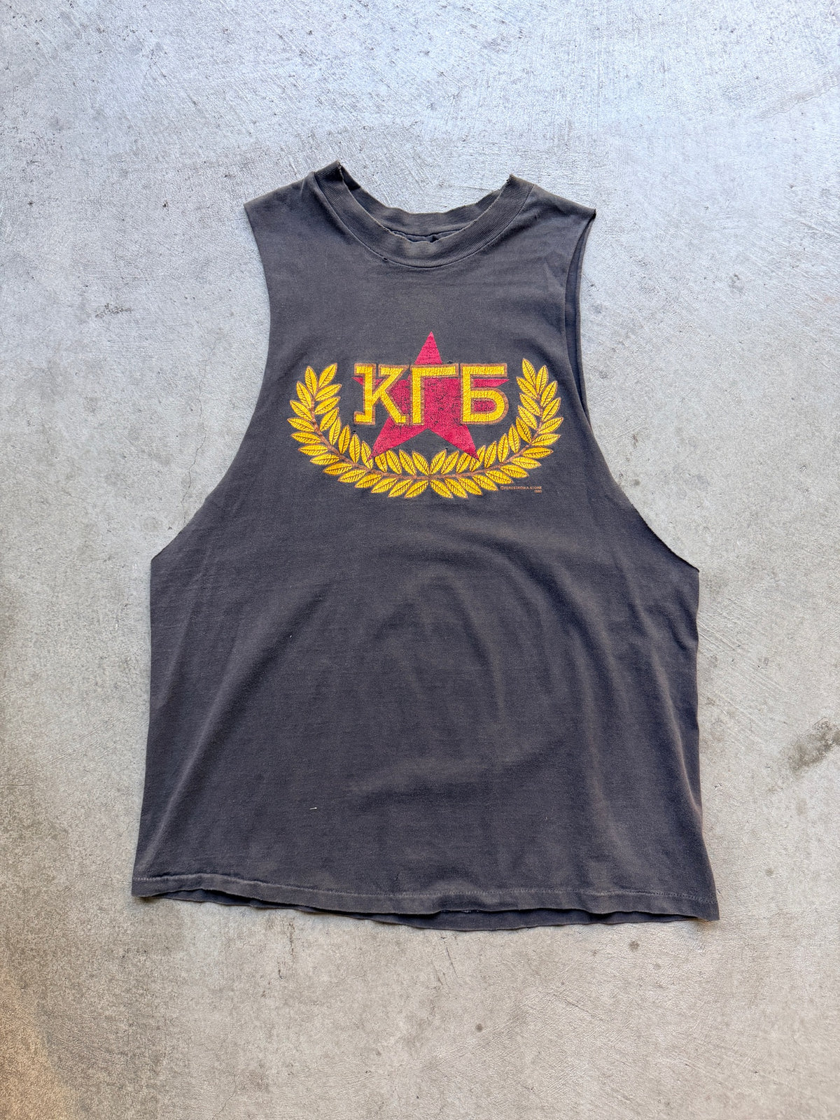 1990s Soviet KGB Sleeveless Tee