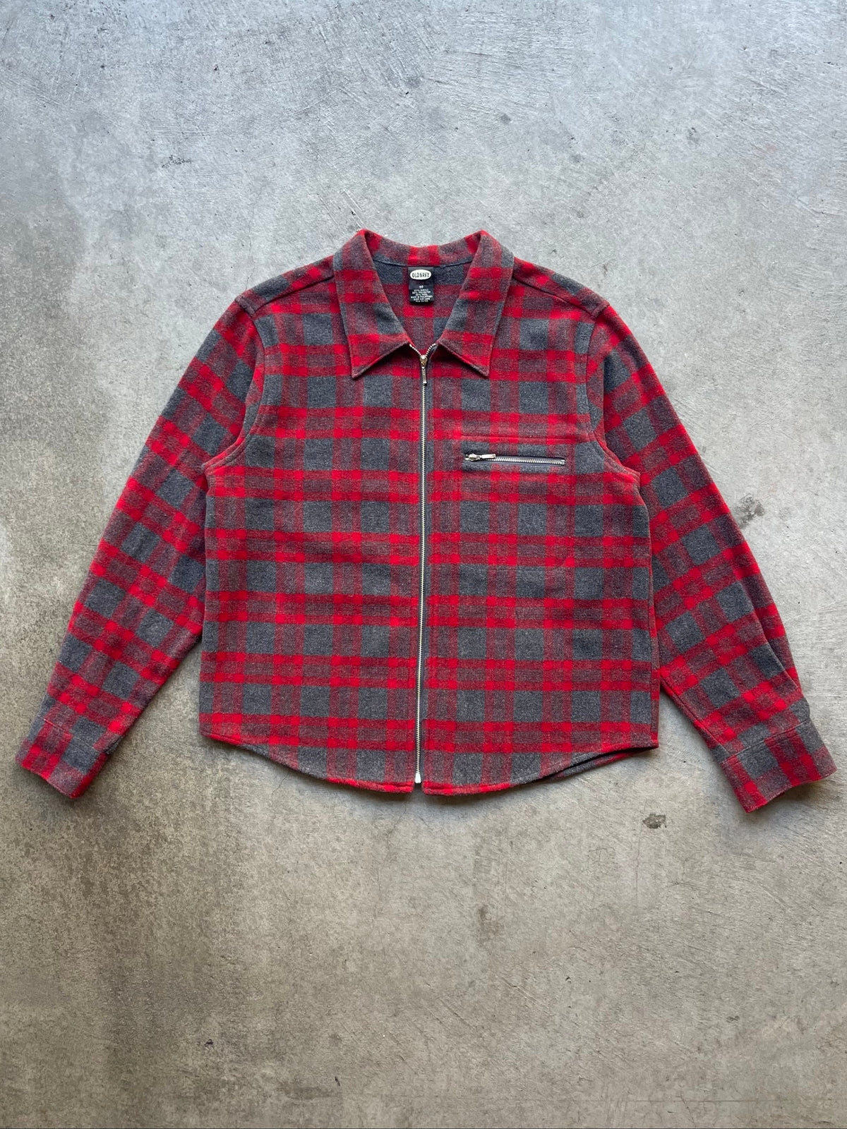 2000s Old Navy Buffalo Plaid Full Zip Flannel